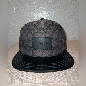 Coach Signature Flat Brim Hat